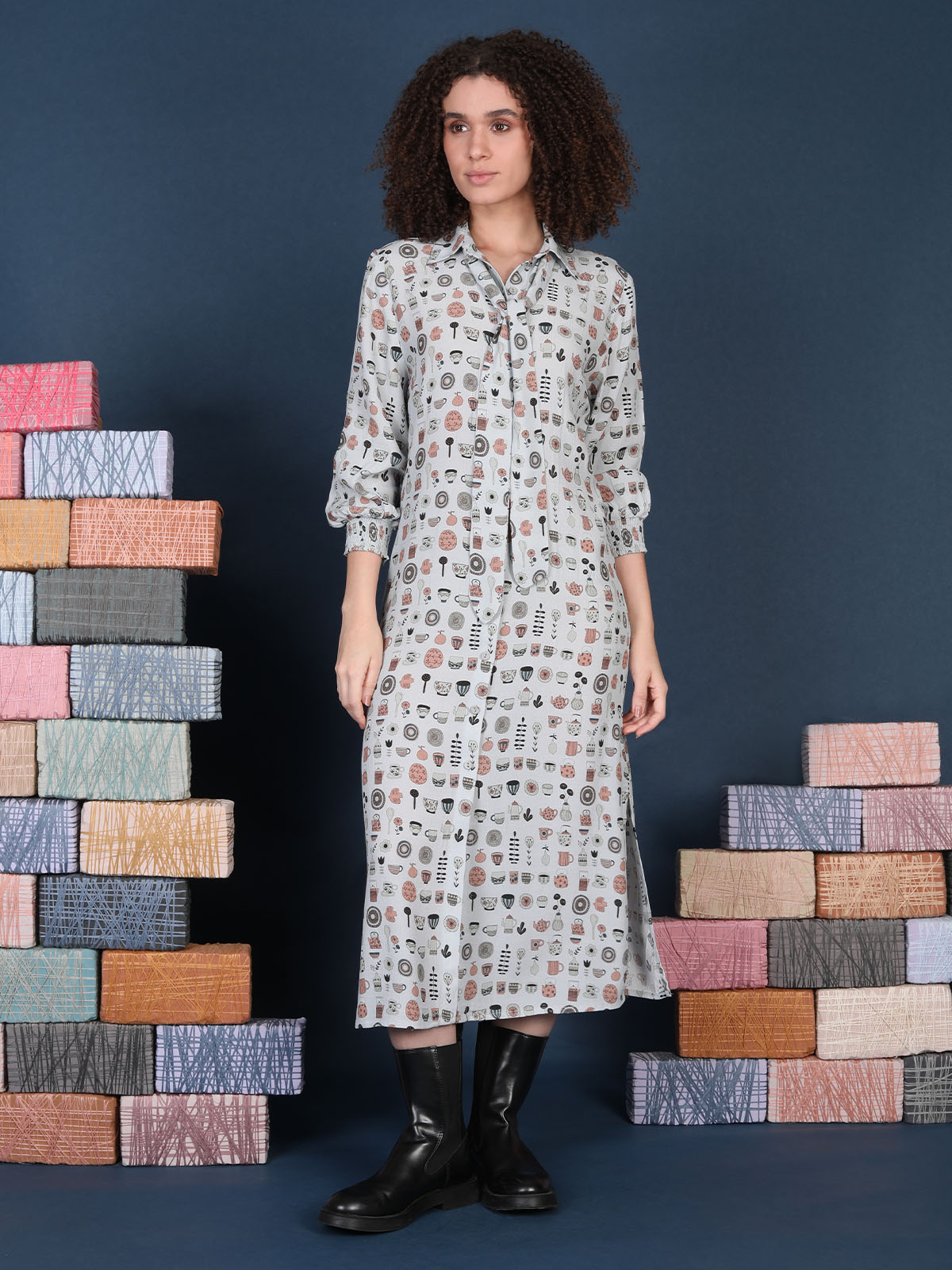 MILES TO GO SHIRT DRESS