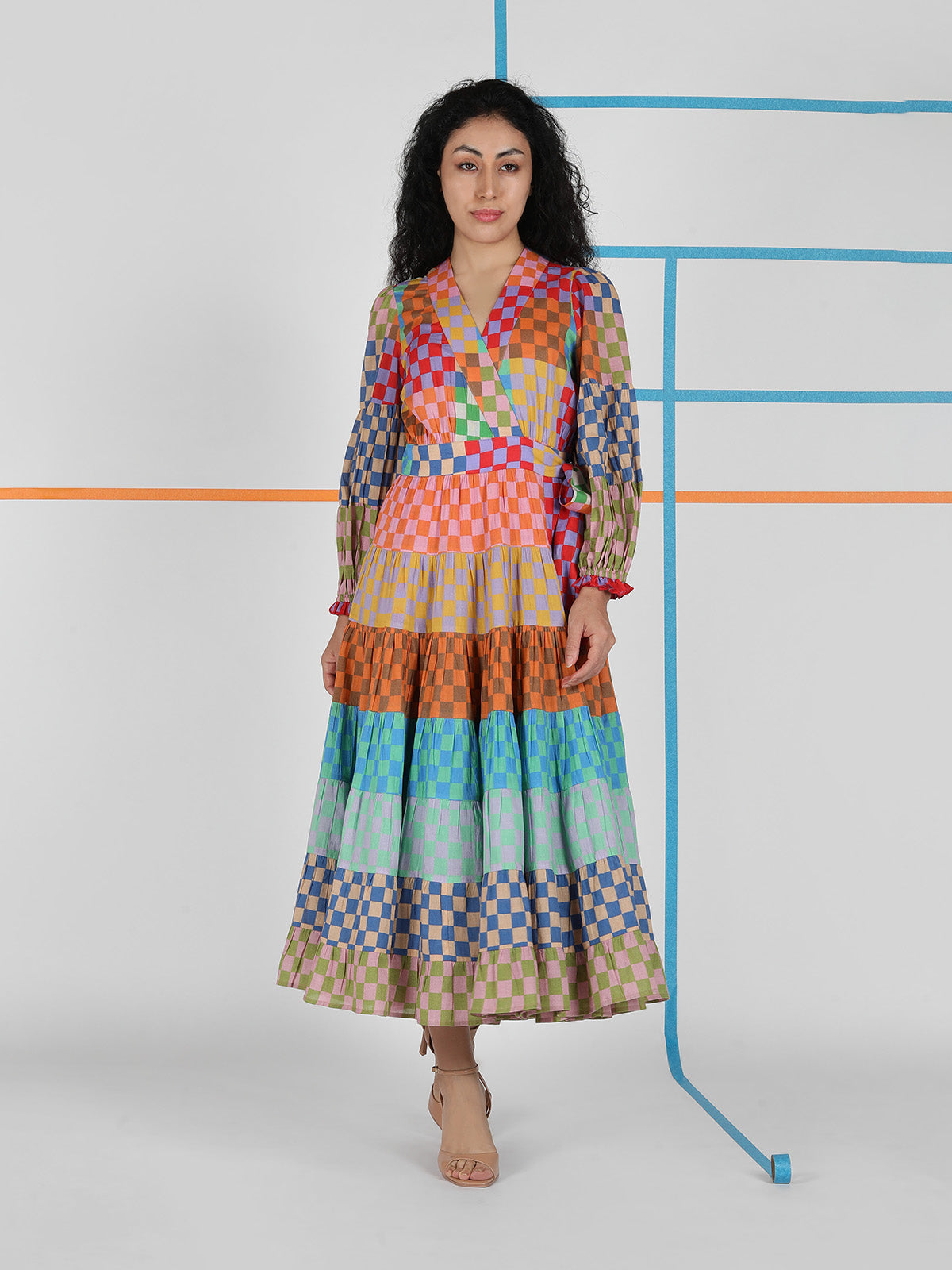 OTTAVIA WRAP DRESS WITH CAMY