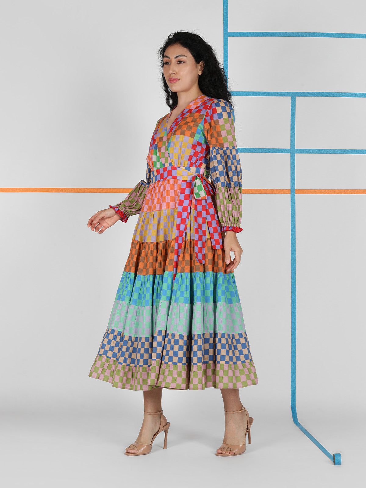 OTTAVIA WRAP DRESS WITH CAMY