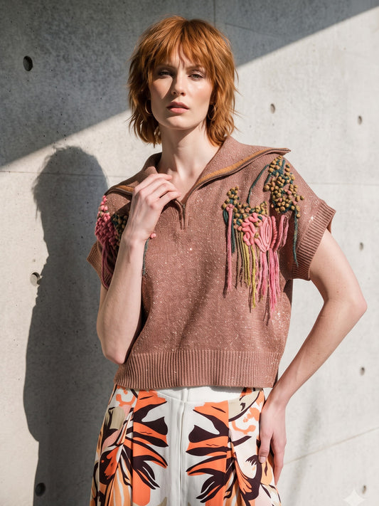BENEVOLA KNITTED TOP