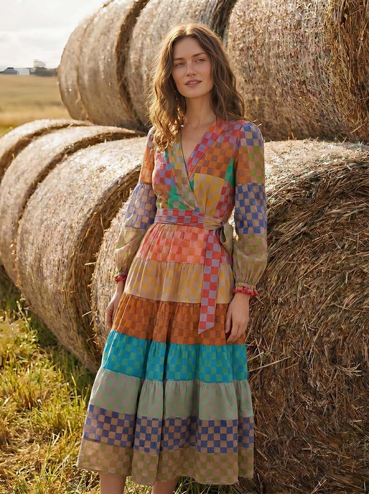 OTTAVIA WRAP DRESS WITH CAMY